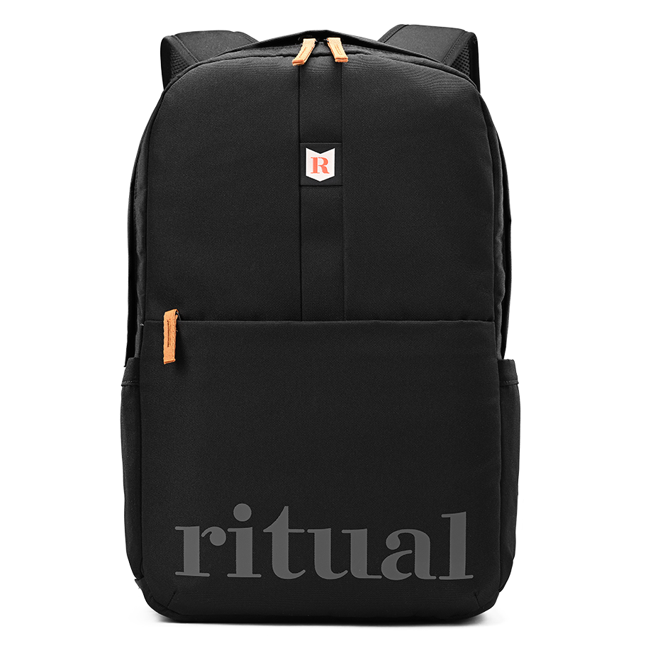 Ritual Covert hockey backpack black with logo front view