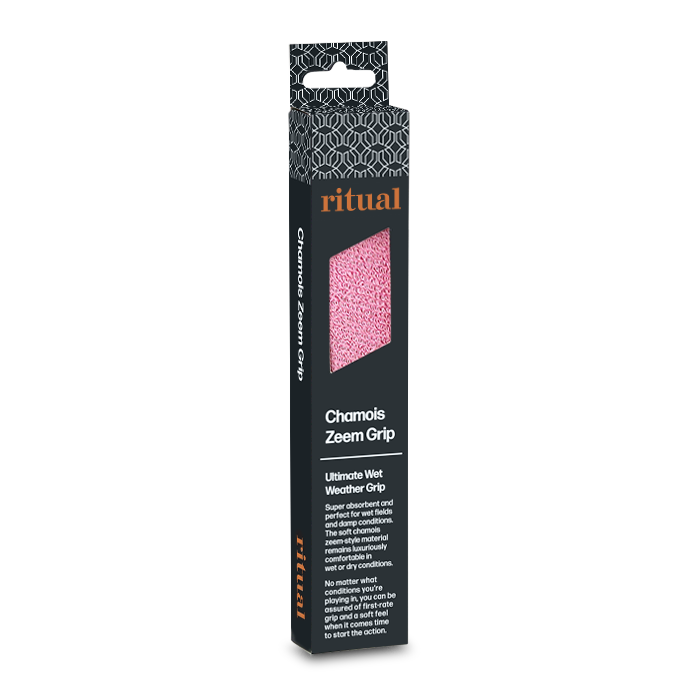 Ritual hockey, pink field hockey grip, hockey stick handle chamois grip, zeem grip, rough texture